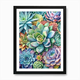 Succulents Art Print