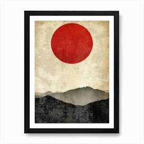 Japanese Flag 1 Art Print