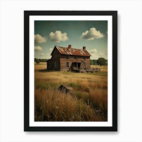 Old House In The Field Art Print