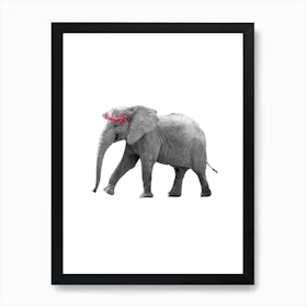 Dressy Elephant Art Print