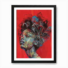 Afro-American Woman 58 Art Print