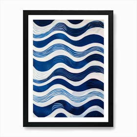 Blue Waves 2 Art Print