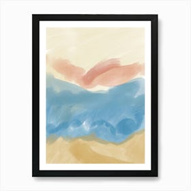 Calming Brush Strokes Art Print