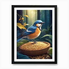 Bird In The Forest Art Print