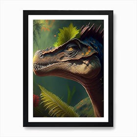 Thescelosaurus Illustration Dinosaur Art Print
