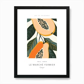 Papaya Le Marche Fermier Poster 7 Art Print
