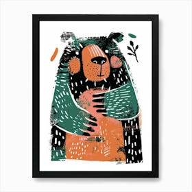 Bear Hug 4 Art Print