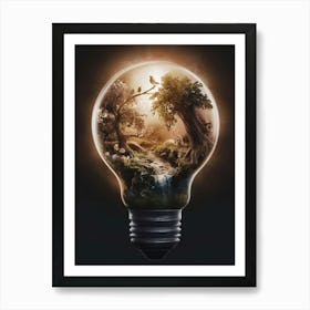 Light Bulb Art Print