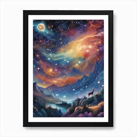 Starry Night Sky Art Print