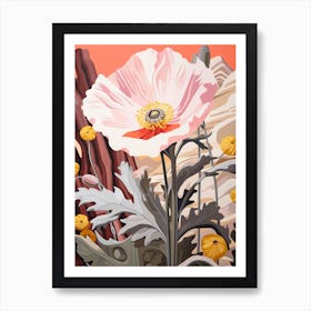 Poppy 3 Flower Painting Art Print