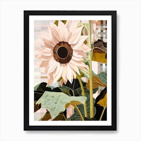 Flower Illustration Sunflower 1 Art Print