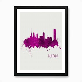 Buffalo New York City Purple Art Print