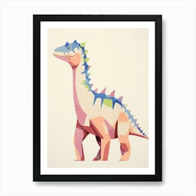 Nursery Dinosaur Art Chasmosaurus 2 Art Print