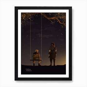 Naruto X Saskue Art Print