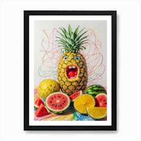 Pineapple Art Art Print