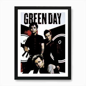 Green Day band music punk Art Print