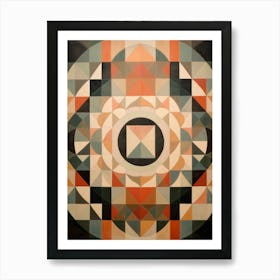 Mozaic Abstraction. Vintage Art Print