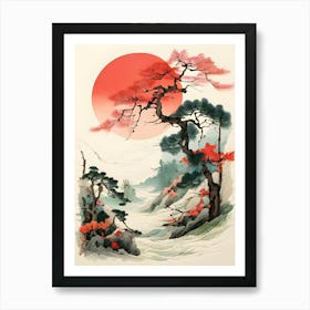 Asian Landscape Painting 9 Art Print