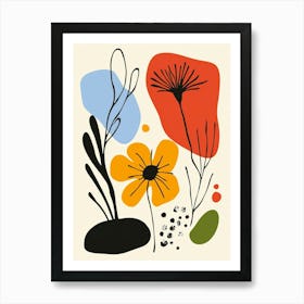 Abstract Flowers 54 Art Print