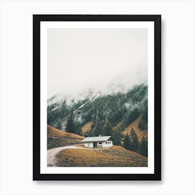 German Mountain Cottage Art Print