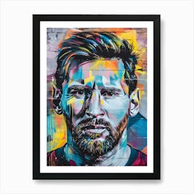 Pop art Lionel Messi Art Print