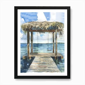 Swinging Hut Art Print