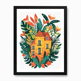 House In The Garden 4 Art Print