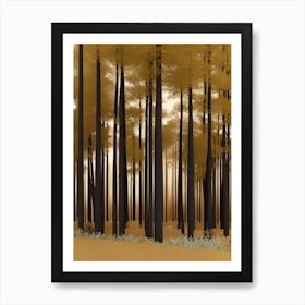 Trees In The Forest 1 Art Print