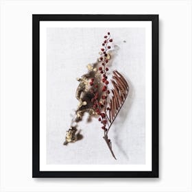 Burgundy Botanics Art Print