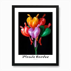 Bright Inflatable Flowers Poster Bleeding Heart 5 Art Print