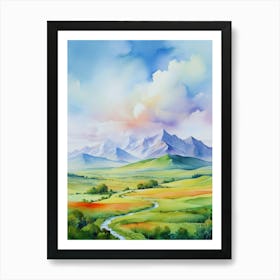 Landscape Painting 9 Art Print