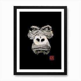 Angry Gorilla Art Print