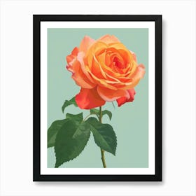 English Roses Painting Minimalist 3 Art Print