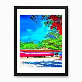 Koh Rong Cambodia Pop Art Photography Tropical Destination Art Print