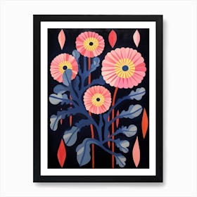 Anemone 3 Hilma Af Klint Inspired Flower Illustration Art Print