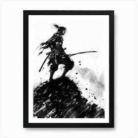 Sketched Black And White 24 Art Print