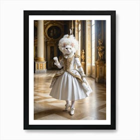 Cat In A Dress 11 Art Print