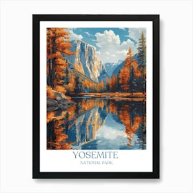 Yosemite National Park Travel Poster Art Print