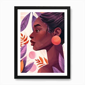 Portrait Of African Woman 74 Art Print