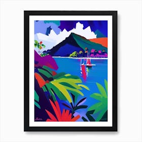 Maluku Indonesia Colourful Painting Tropical Destination Affiche