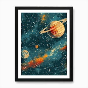 Planets In The Solar System Art Print