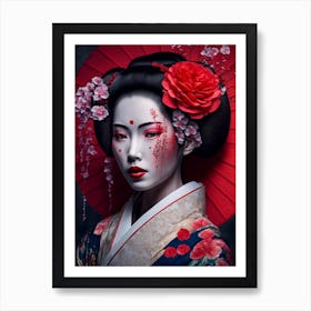 Geisha Art Print