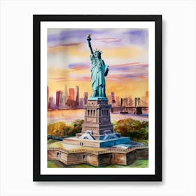 Statue Of Liberty New York Art Print