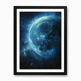 Earth In Space Art Print