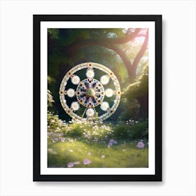 Fairy Wheel In The Forest 4 Art Print