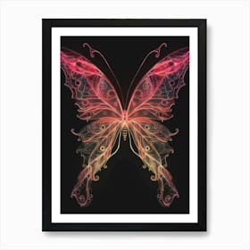 Abstract Butterfly 6 Art Print