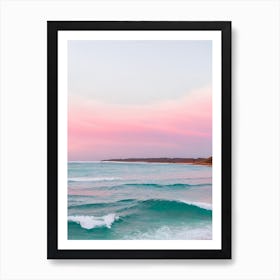 Coral Bay Beach, Australia Pink Photography 1 Art Print