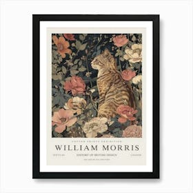 william morris cat print 1 Art Print