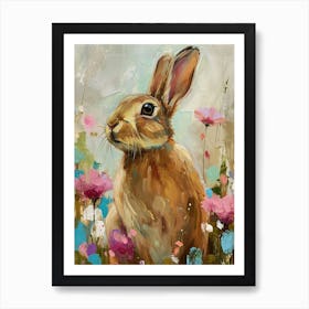 Cinnamon Rabbit Painting 4 Art Print