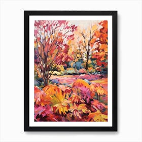 Autumn Gardens Painting Royal Botanic Garden Sydney 3 Art Print